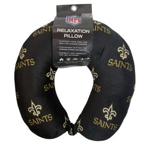 NFL Saints Black and Gold Relaxation Pillow